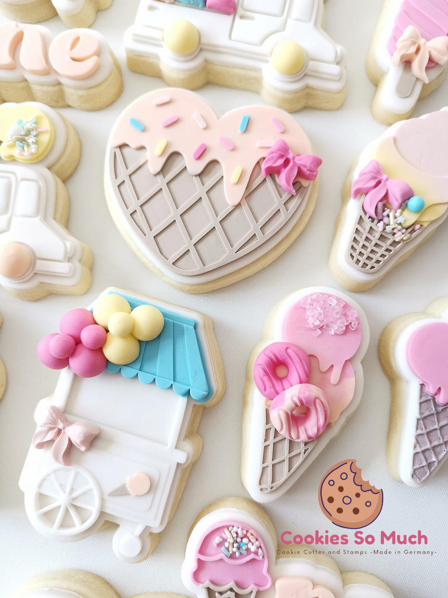 Eiscremewagon debosser und ausstecher