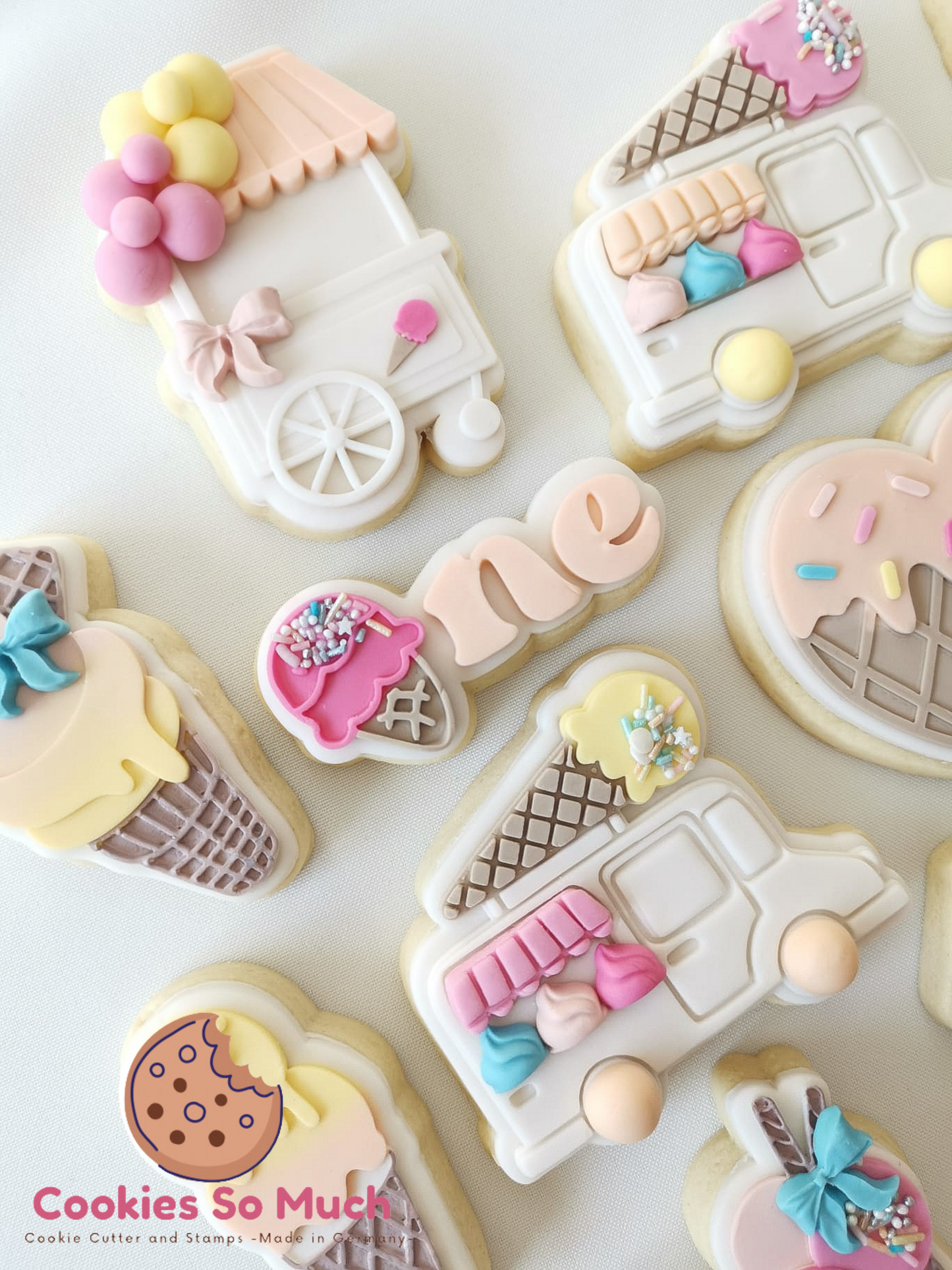 Eiscremewagon debosser und ausstecher