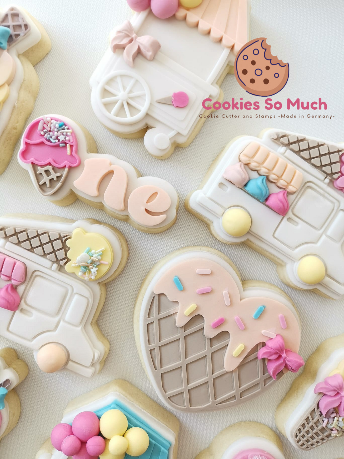 one Eiscreme debosser und ausstecher