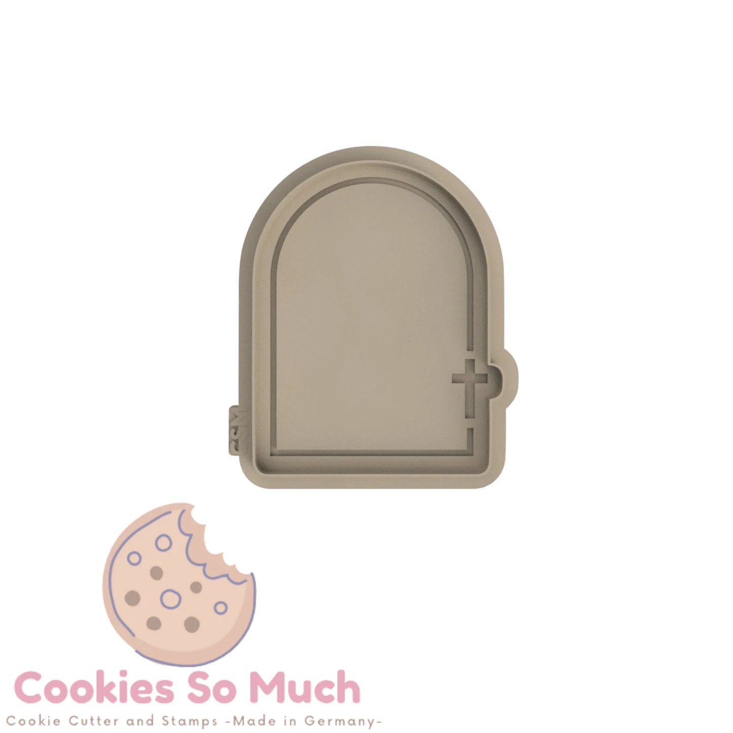 Bogen mit Kreuz an der Seite debosser und ausstecher