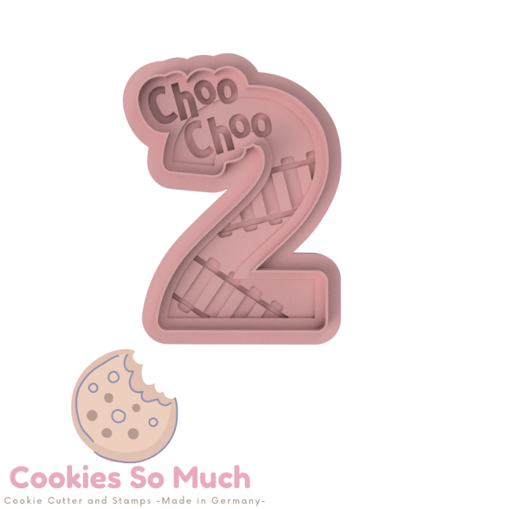 Choo Choo Zahl 2 Debosser & Ausstecher