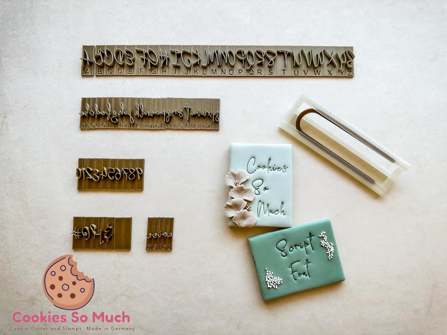 Script Schriftart Set