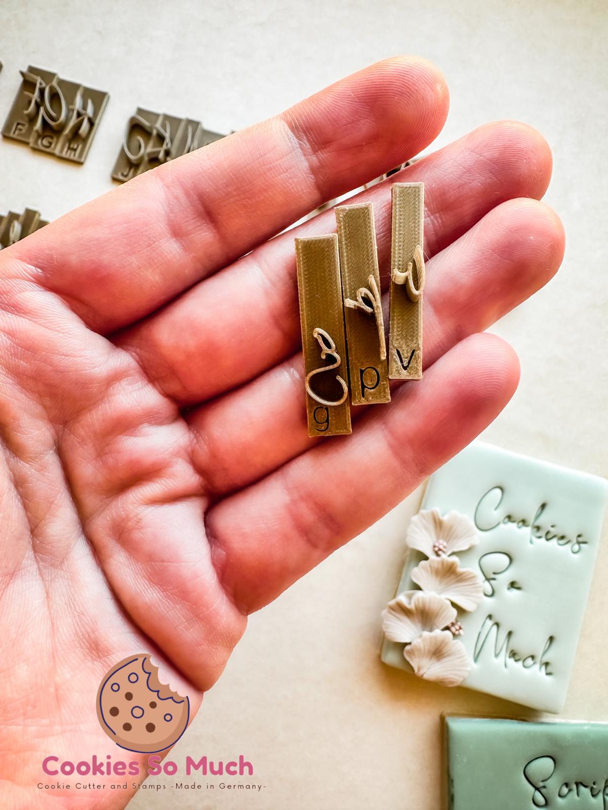 Script Schriftart Set