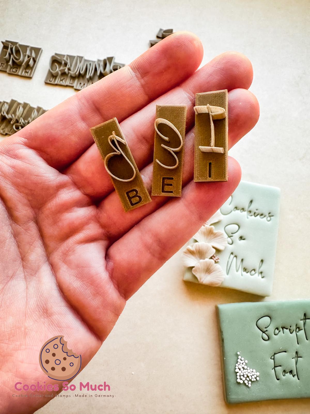 Script Schriftart Set