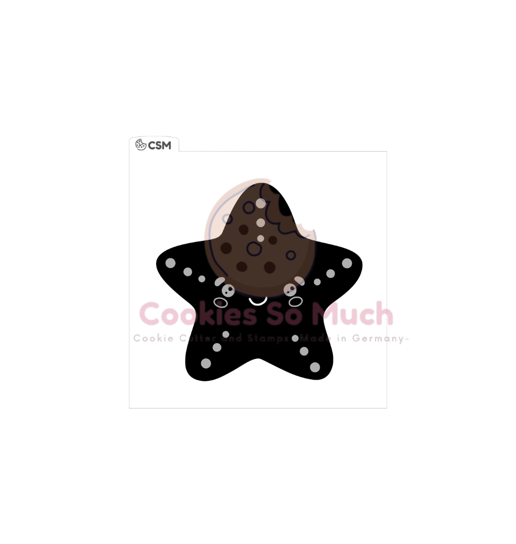 Seestern acryl debosser + ausstecher