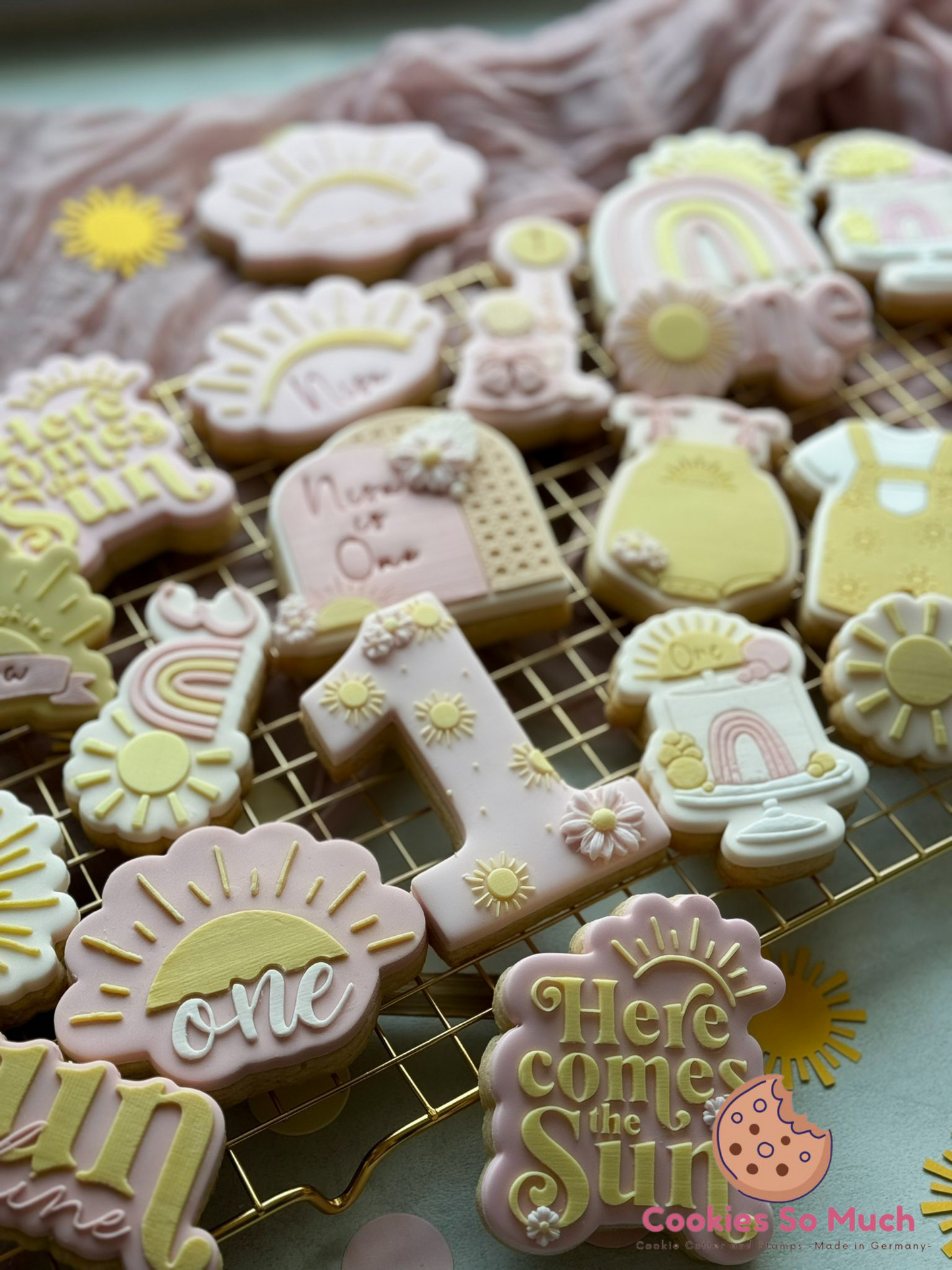 Jungen Sonnen Outfit acryl debosser und ausstecher