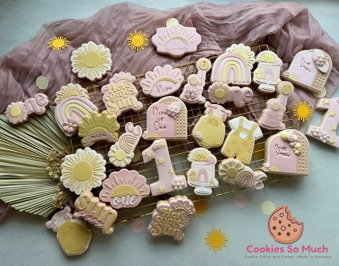 Jungen Sonnen Outfit acryl debosser und ausstecher