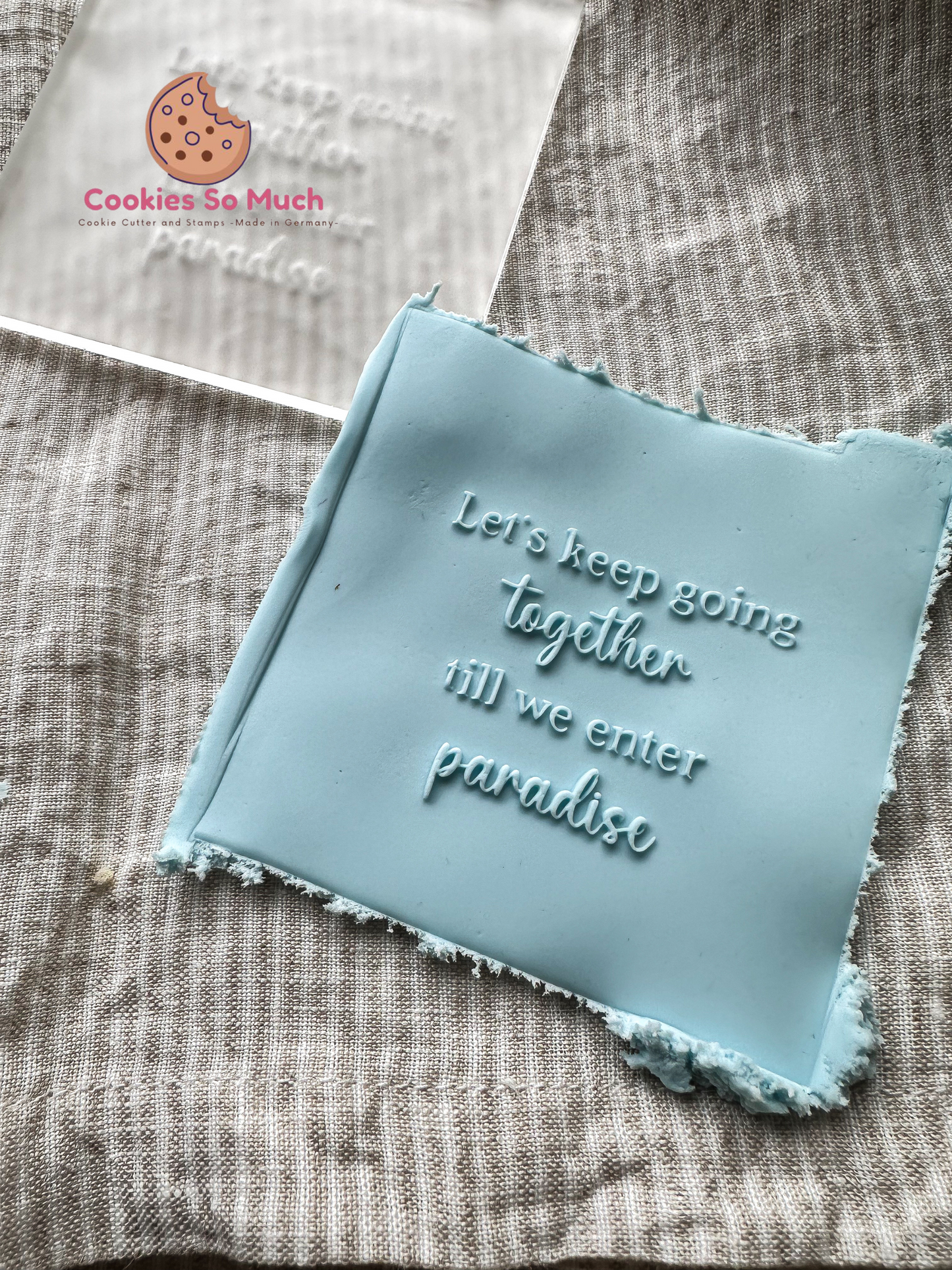 Let‘s keep going together till we enter paradise auf englisch acyrl