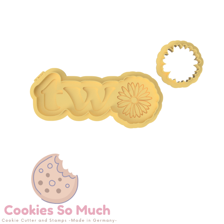 two mit gänseblümchen Model 1 Debosser & Ausstecher