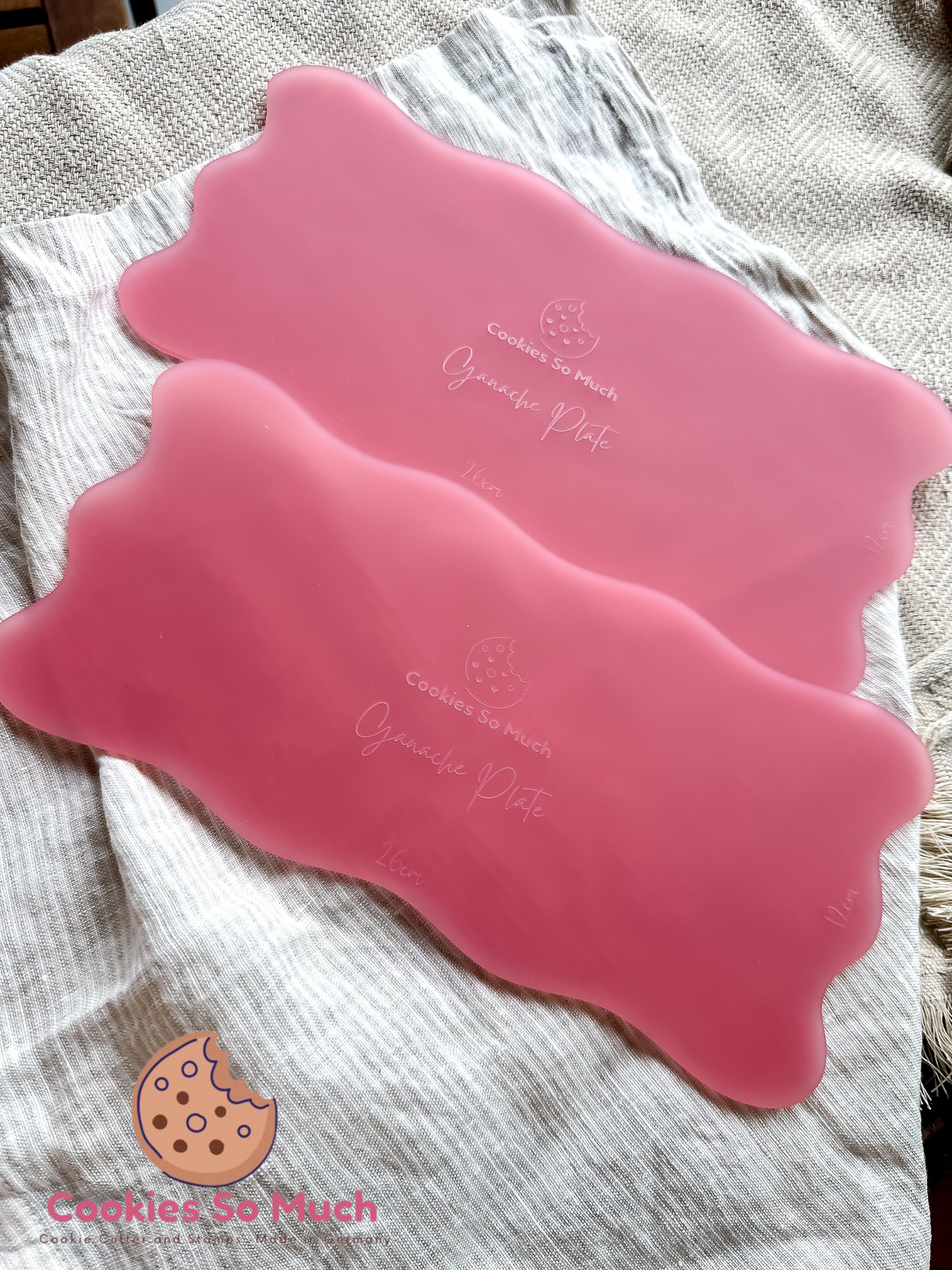 Ganache Platten wellig