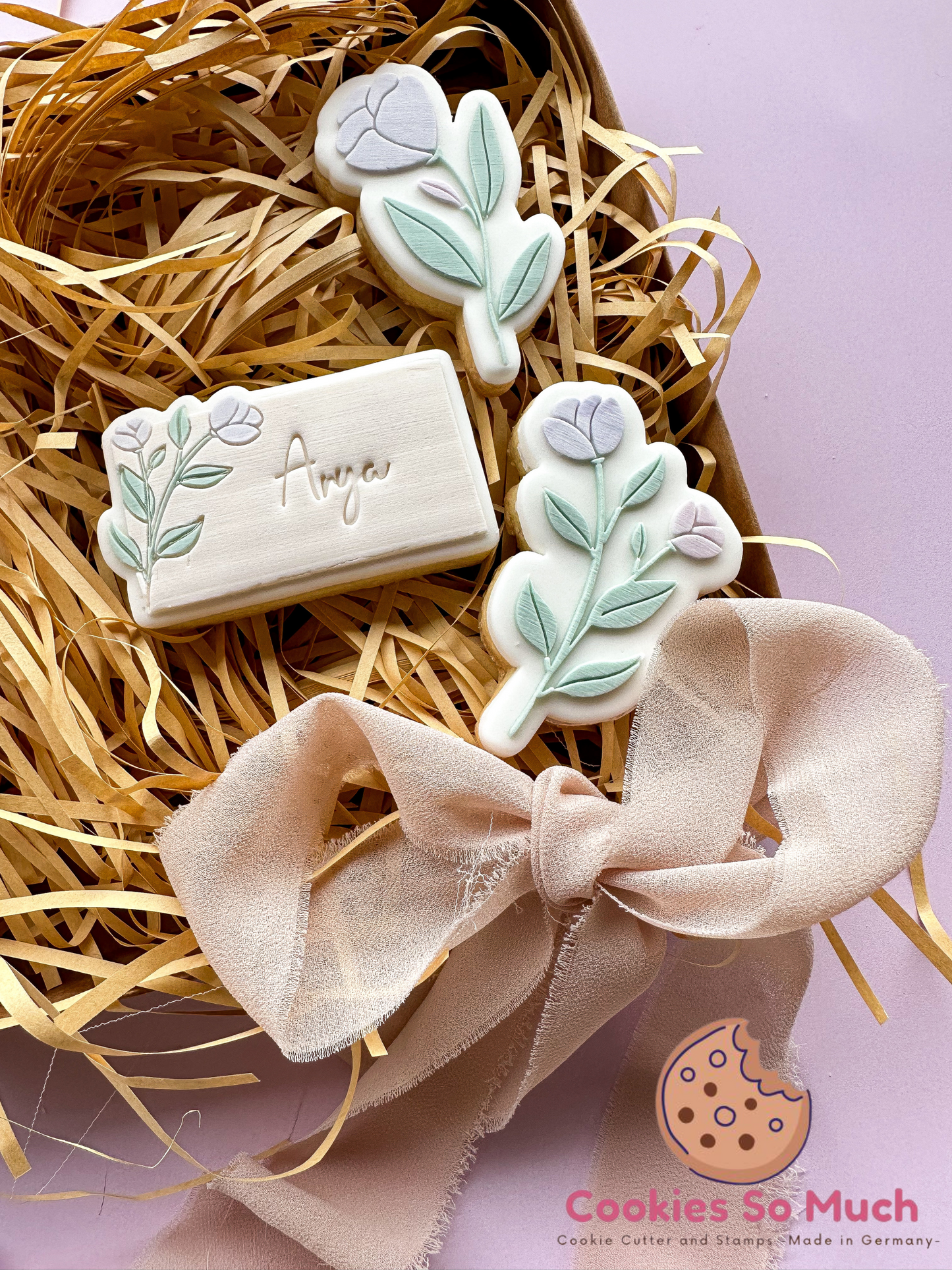 Wildblumen Rahmen 2 acryl Debosser + Ausstecher