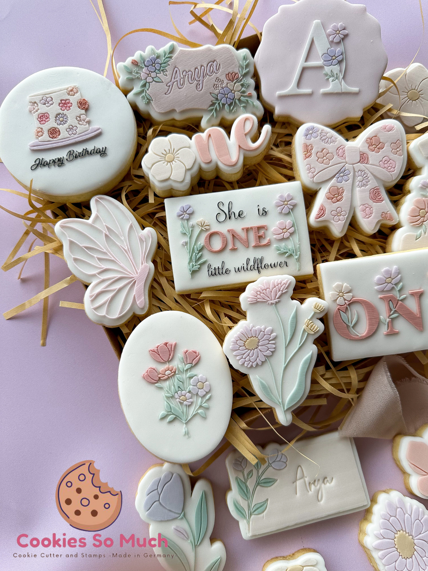 Wildblumen Rahmen 2 acryl Debosser + Ausstecher