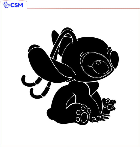 Stitch Angel acryl debosser + ausstecher