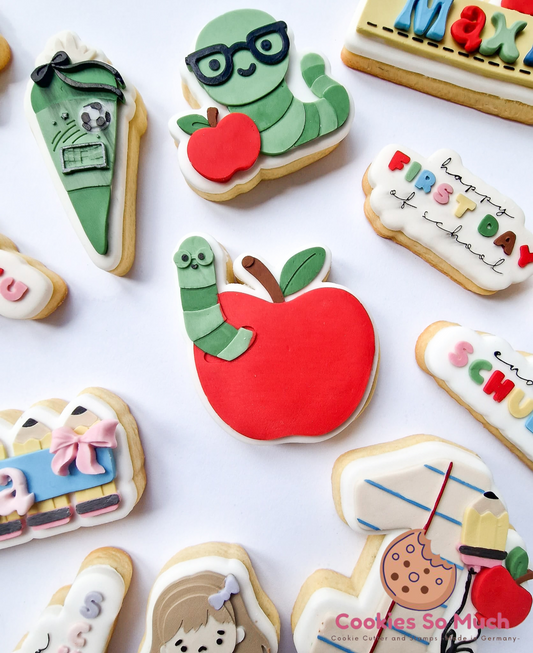 Wurm im Apfel Debosser und Ausstecher