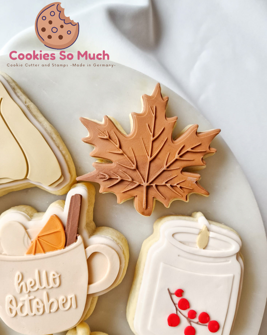 Ahorn blatt debosser und ausstecher