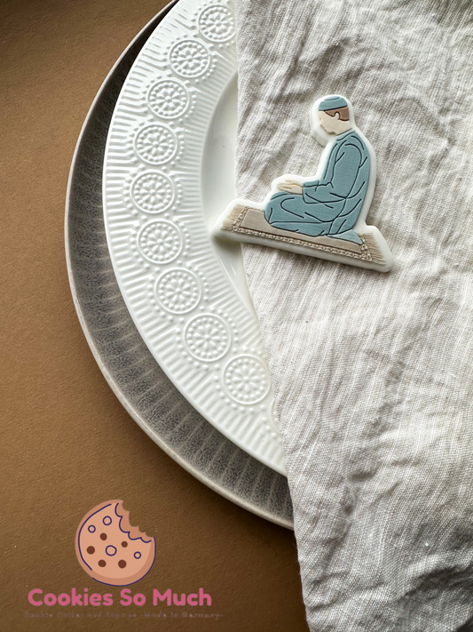 Betender Muslim acryl debosser und ausstecher