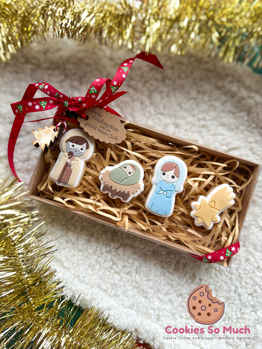 das Jesuskind Acryl debosser und ausstecher