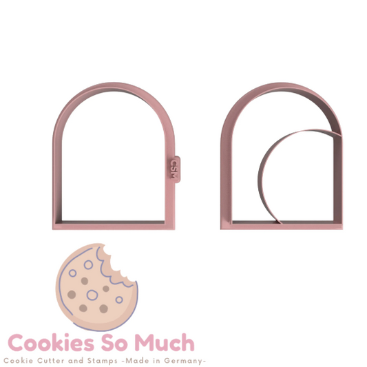 Cortador de galletas arco con medio círculo
