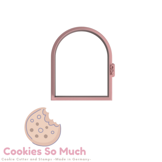 Cortador de galletas arco con medio círculo