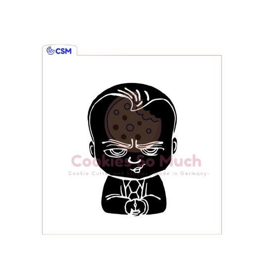 Boss Baby acryl debosser + ausstecher