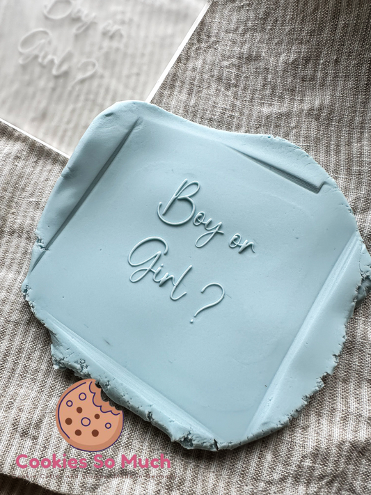 Boy or Girl acryl debosser