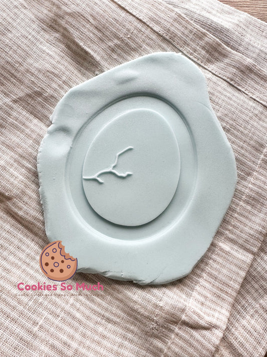 Sello de huevo de dinosaurio, grabador y cortador de galletas