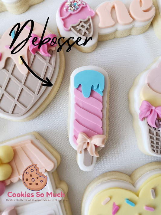 Eiscreme Model 4 debosser und ausstecher