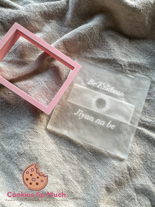 Be Ezîdxan Jîyan na be acryl Debosser + Ausstecher