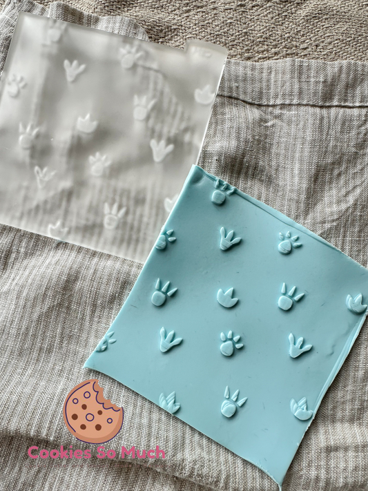 Dino-Pfote Muster acyrl