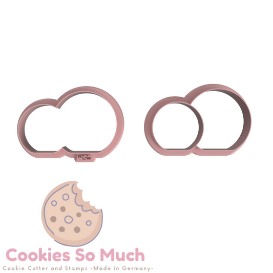 cortador de galletas de doble semicírculo