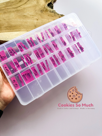 Schriftarten-Set Aufbewahrungsgitterbox