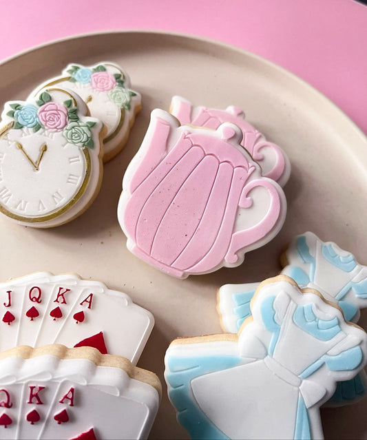 Teekanne Acryl Debosser + Ausstecher