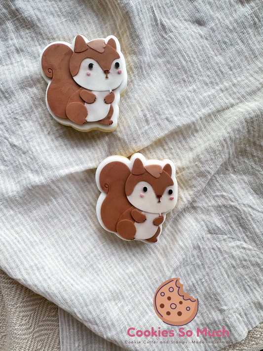 Eichhörnchen debosser und ausstecher