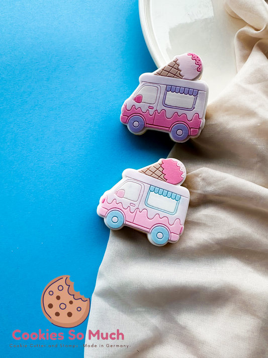 Eiswagen Acryl debosser und ausstecher