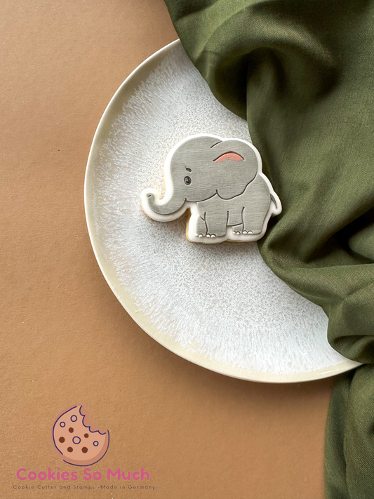 Elefant acryl debosser + ausstecher