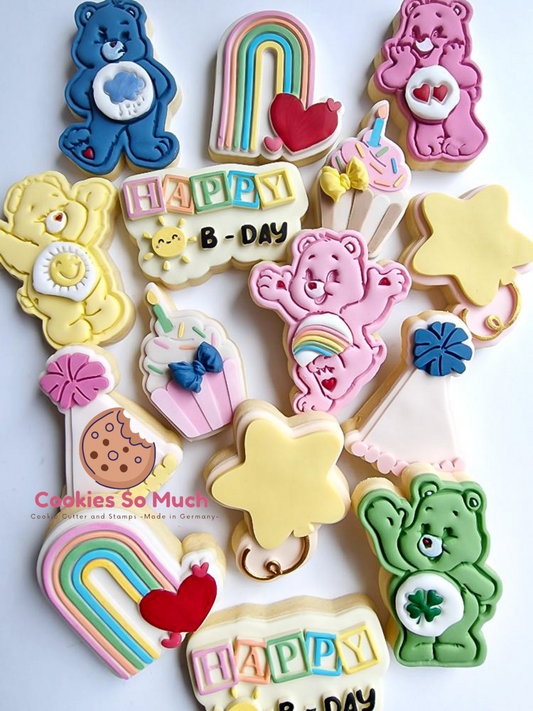 Geburtstagscupcake mit Kerzen debosser und ausstecher