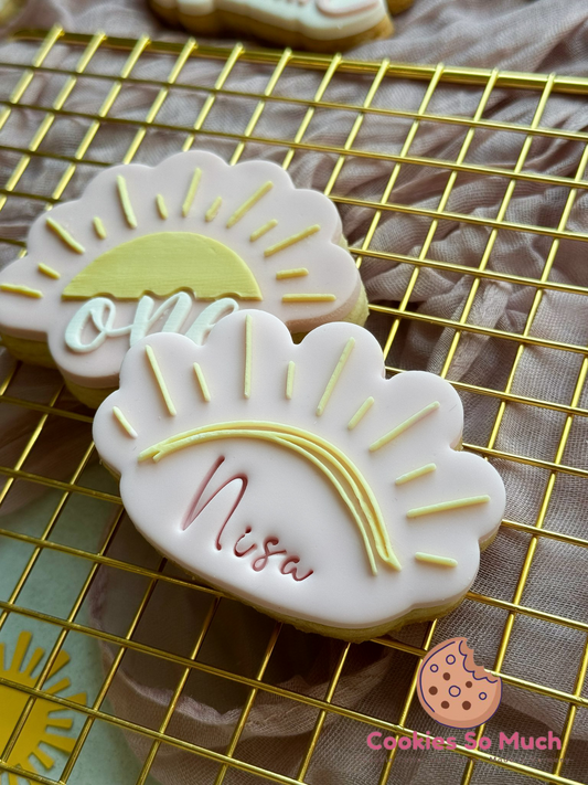 halbe Sonne acryl debosser und ausstecher