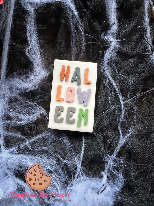 HALLOWEEN text acryl debosser und ausstecher