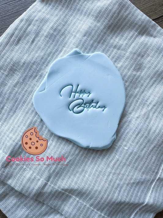 Happy Birthday Model 2 Stempel