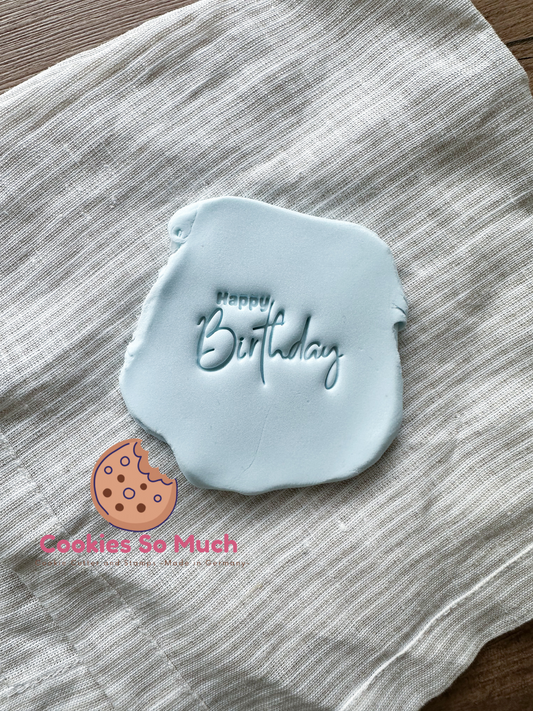 Happy Birthday Model 3 Stempel