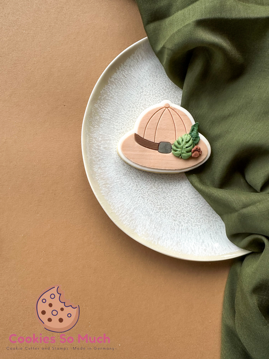 Dschungel / Safari Hut Acryl Debosser + Ausstecher