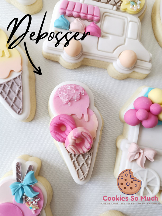 Eiscreme Model 1 debosser und ausstecher