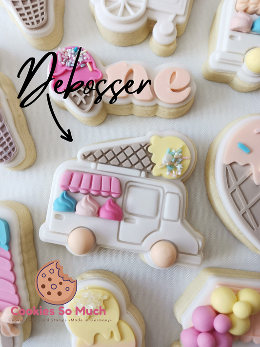 Eiscremewagen debosser und ausstecher