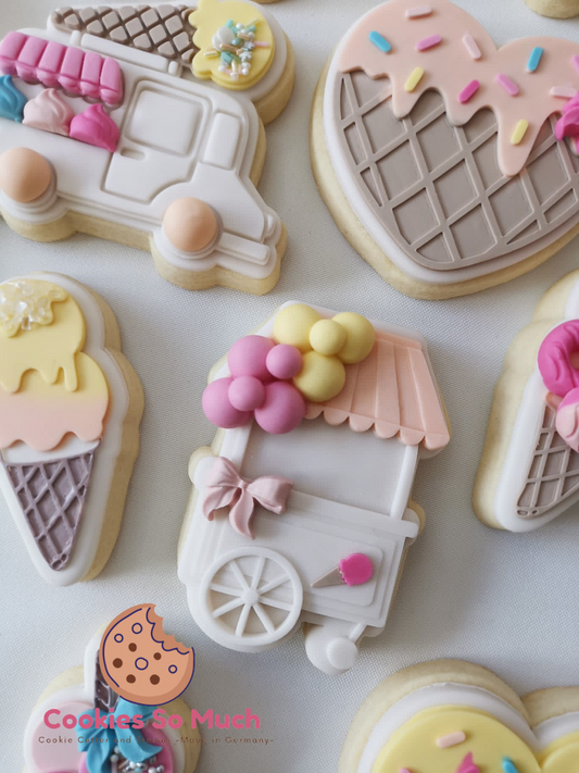 Eiscremewagon debosser und ausstecher
