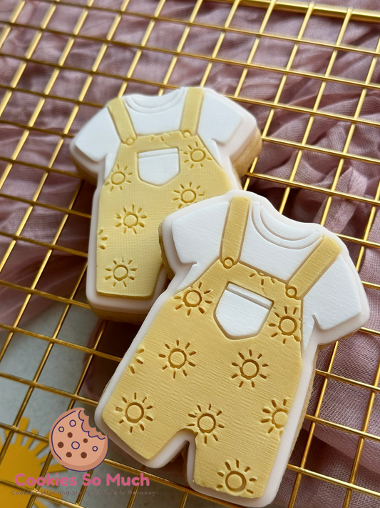 Jungen Sonnen Outfit acryl debosser und ausstecher