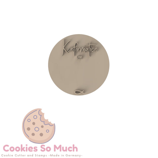 Konfirmation von (fisch symbol) Stempel