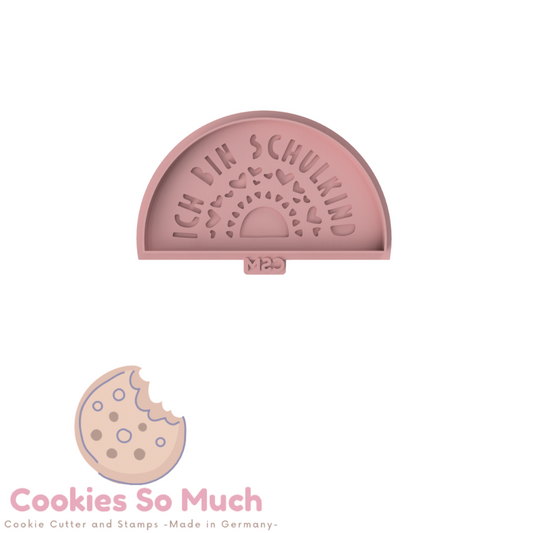 Ich bin Schulkind acryl Debosser und Ausstecher