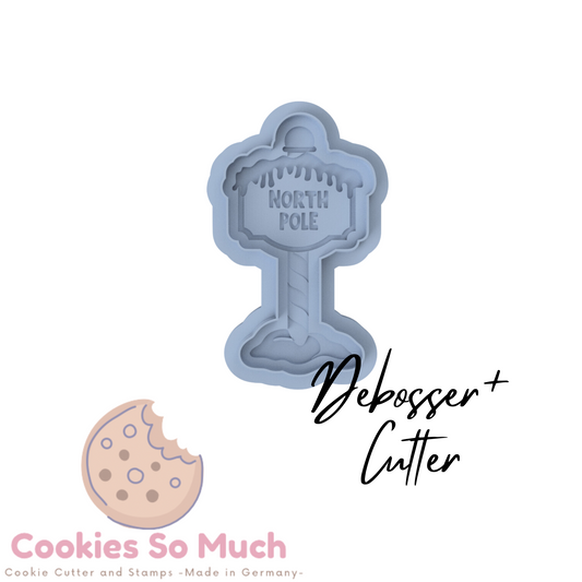 North Pole Wegweiser debosser und ausstecher
