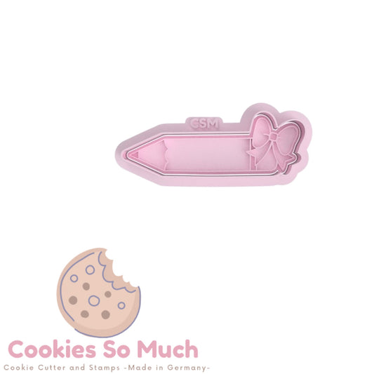 Stift mit schleife Stempel und Ausstecher