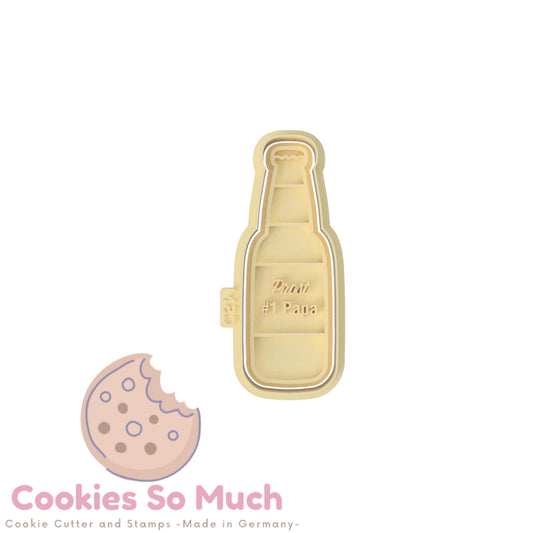 Bier flasche Prost ≠ 1 Papa Stempel und ausstecher